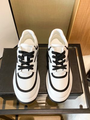 AAAA Replica Chanel Women Fluorescent Canvas Casual Flat Sneakers