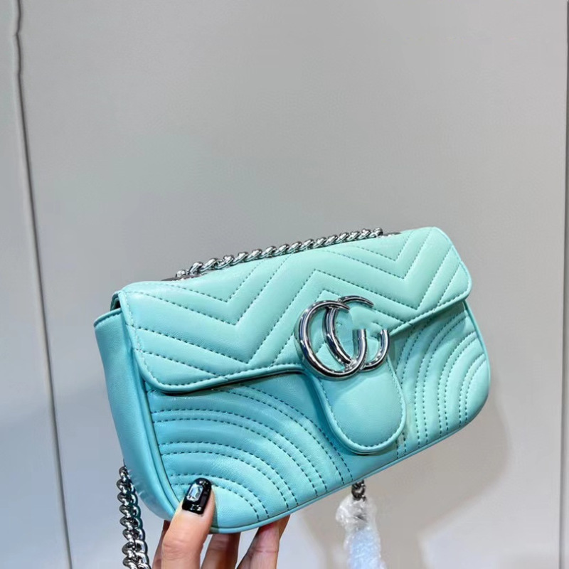 AAAA Replica Gucci Donne Marmont Mini Catena Messenger Borsa