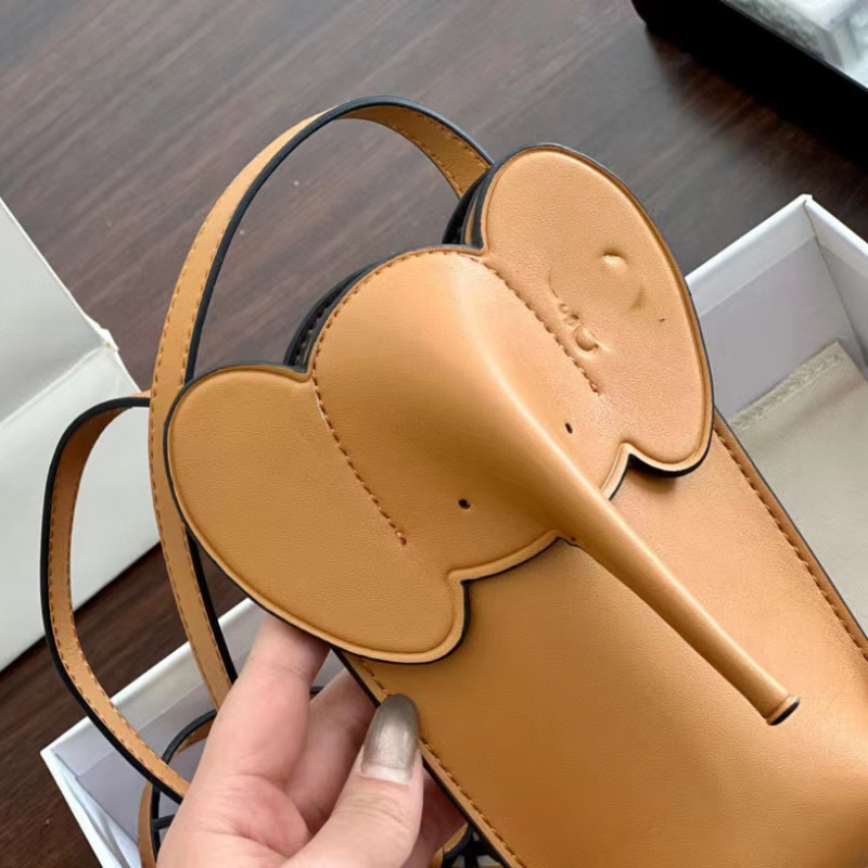 AAAA Réplica Loewe Completa Piel Elefante Teléfono Móvil Mini Bolsa