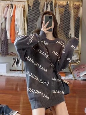 Replica Designer Balenciaga Women Loose Outer Sweater
