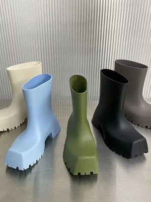 Replica Designer Bottega Veneta Thick Bottom Waterproof Rain Boots