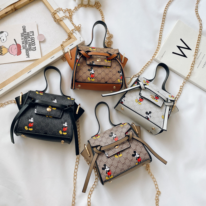 Replica Designer Cartoon Printing Kids Girls Mini Portable Diagonal Chain Small Satchel Bag