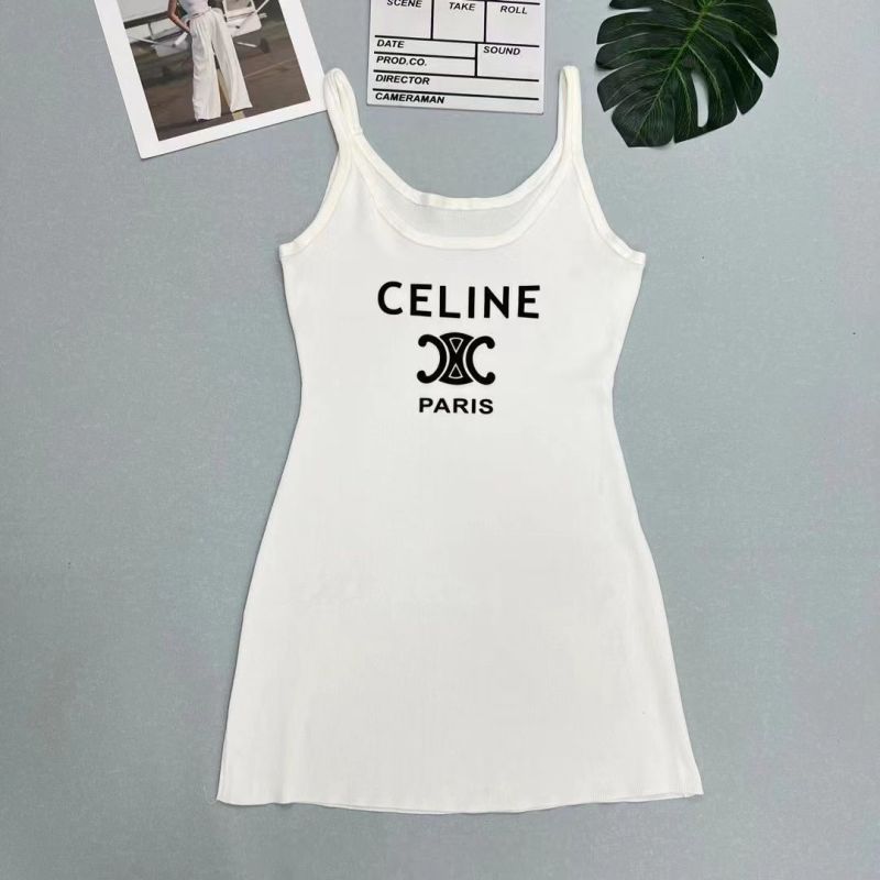 Replica Designer Celine Printing Letter Dress