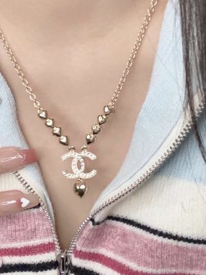 Replica Designer Chanel Fashion Alphabet Heart Necklace