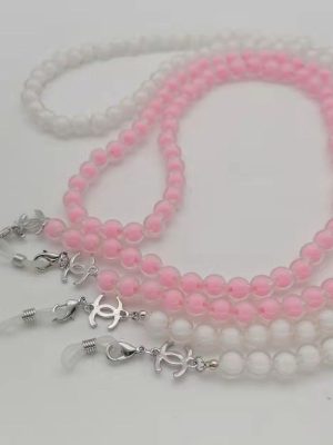 Replica Designer Chanel Fashion Anti-Drop Solid Color Bead Design Glasses Chain