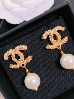Replica Designer Chanel Fashion Pearl Earrings