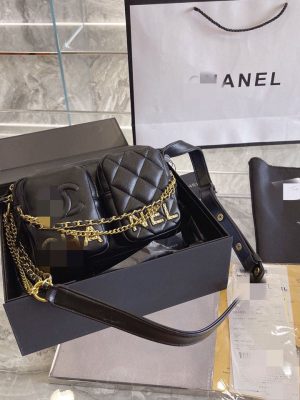 Replica Designer Chanel Women Casual Lingge Camera Messenger Bag