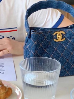 Replica Designer Chanel Women Denim Rhombus Bag