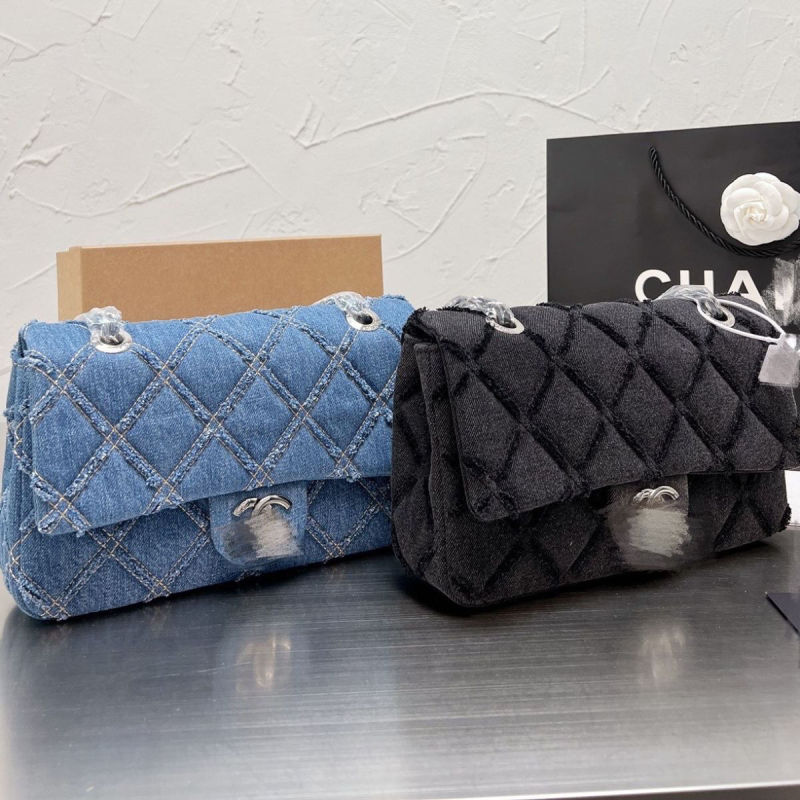 Replica Designer Chanel Women Denim Solid Color Bag