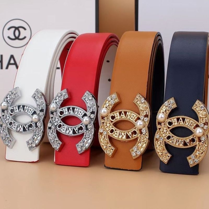 Replica Designer Chanel Women Fashion Double C Leather Belt