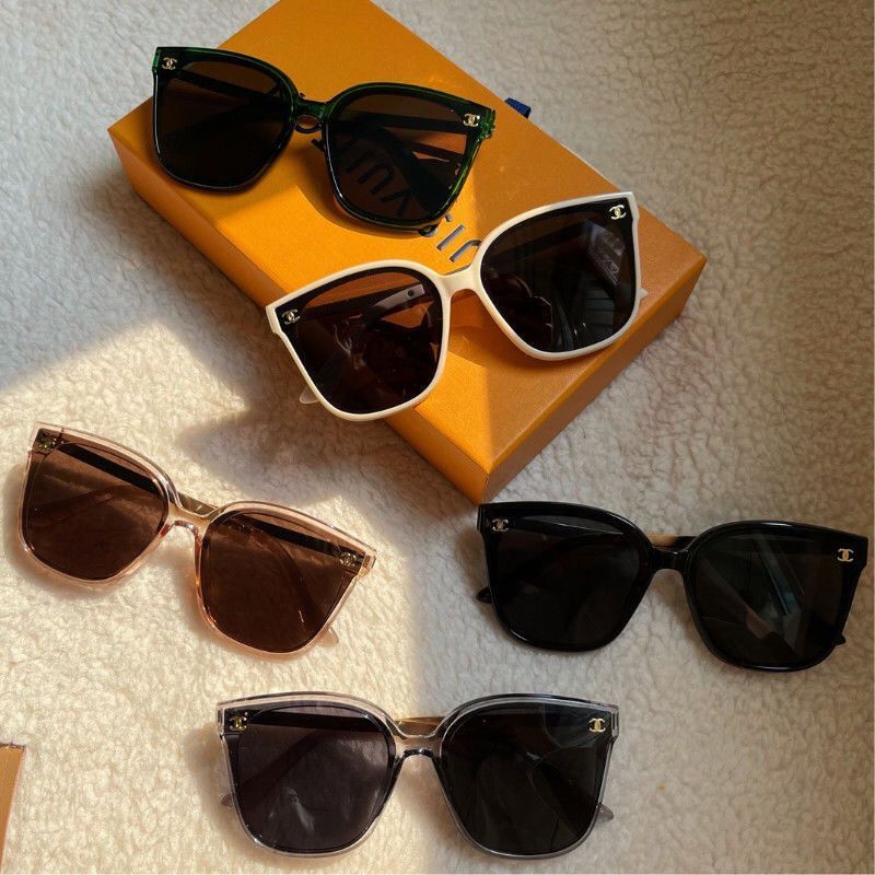 Replica Designer Chanel Women Fashion Double C Letters Sunglasses