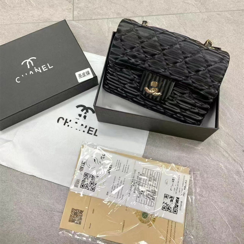 Replica Designer Chanel Women Fashion Plaid Solid Color Bag