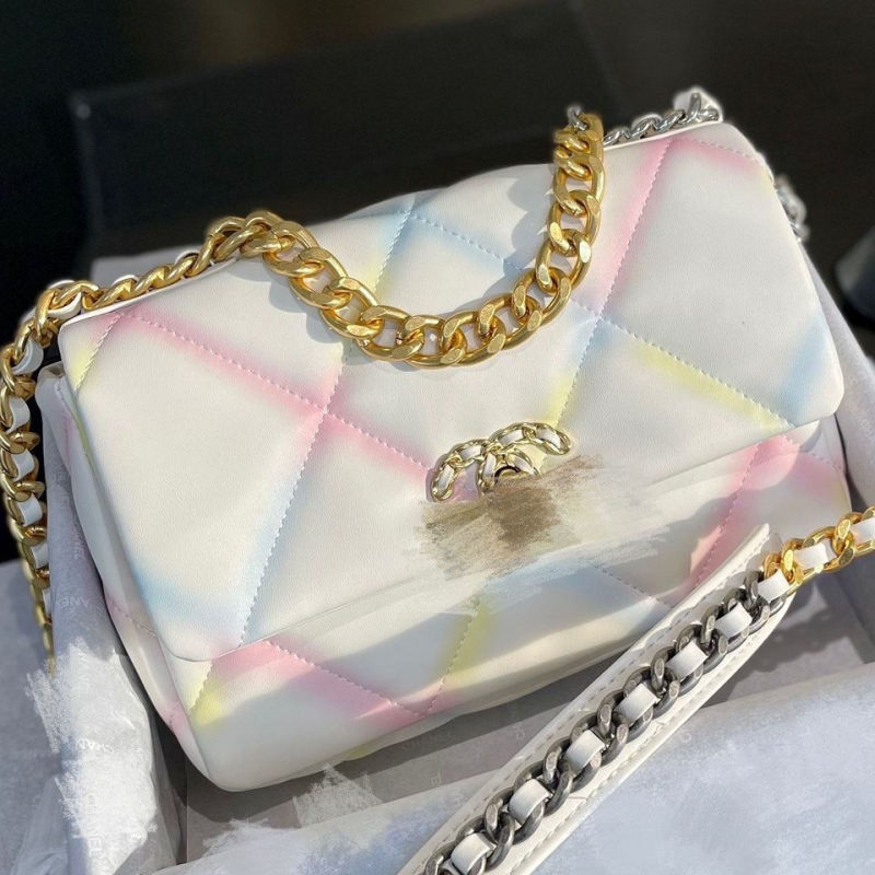 Replica Designer Chanel Women Fashion Rainbow Chain Bag