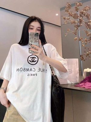 Replica Designer Chanel Women Fashion Short-Sleeved T-Shirts