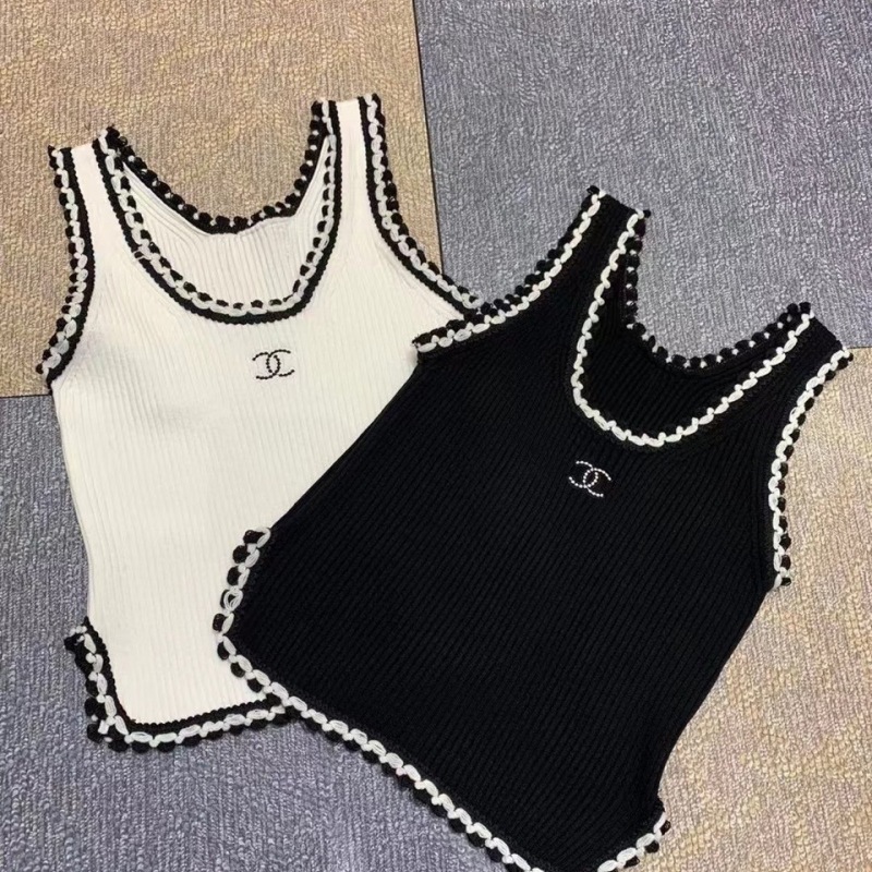 Replica Designer Chanel Women Fashion Stretch Knitted Vests