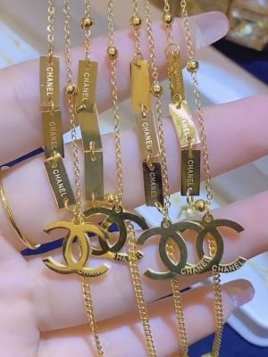 Replica Designer Chanel Women Fashion Titanium Steel Tassel Necklace