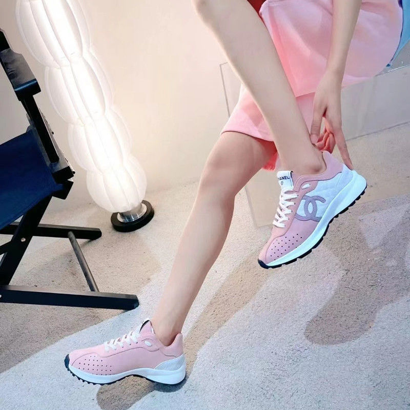 Replica Designer Chanel Women Low-Top Color Matching Sneakers