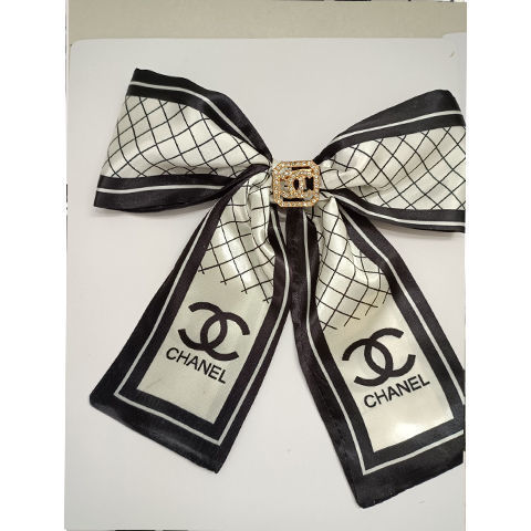 Replica Designer Chanel Women Rhinestone Bow Tie Brooch
