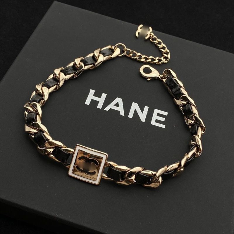 Replica Designer Chanel Women Square PU Rope Choker
