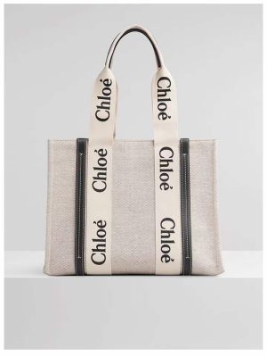 Replica Designer Chloe Summer Large-Capacity Canvas Tote Bag