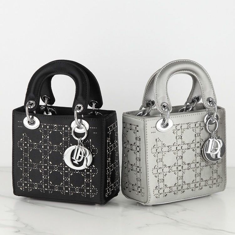 Replica Designer Dior Fashionable Rhinestone Decorated Princess Diana Bag