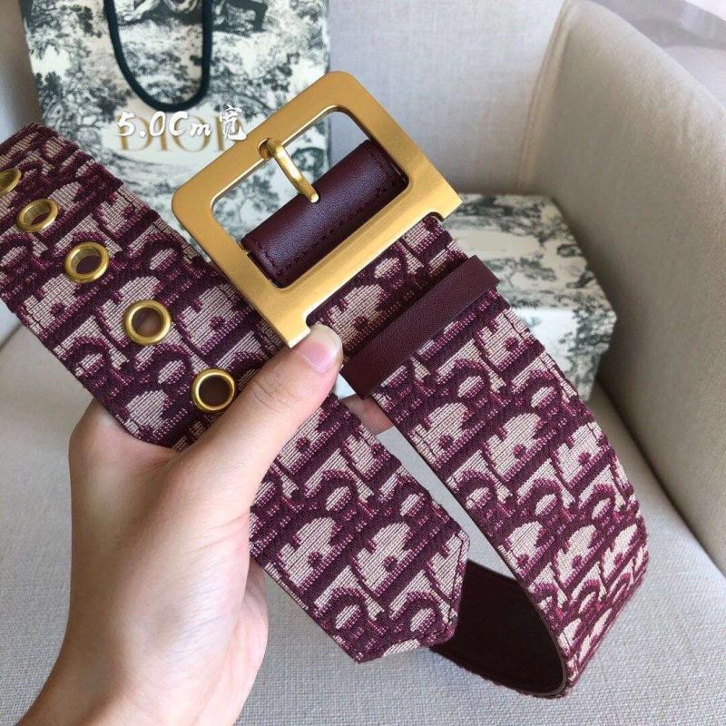 Replica Designer Dior Letter Leather Belt