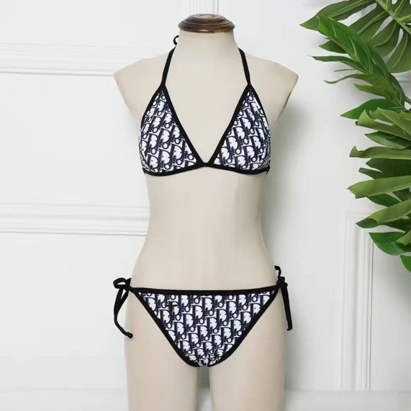 Replica Designer Dior Sexy Letter Print Bikini Set