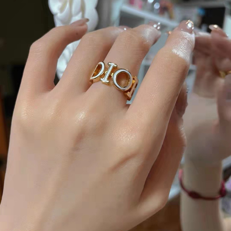 Replica Designer Dior Simple Letter Open Ring