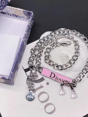 Replica Designer Dior Vintage Bow Star Necklace