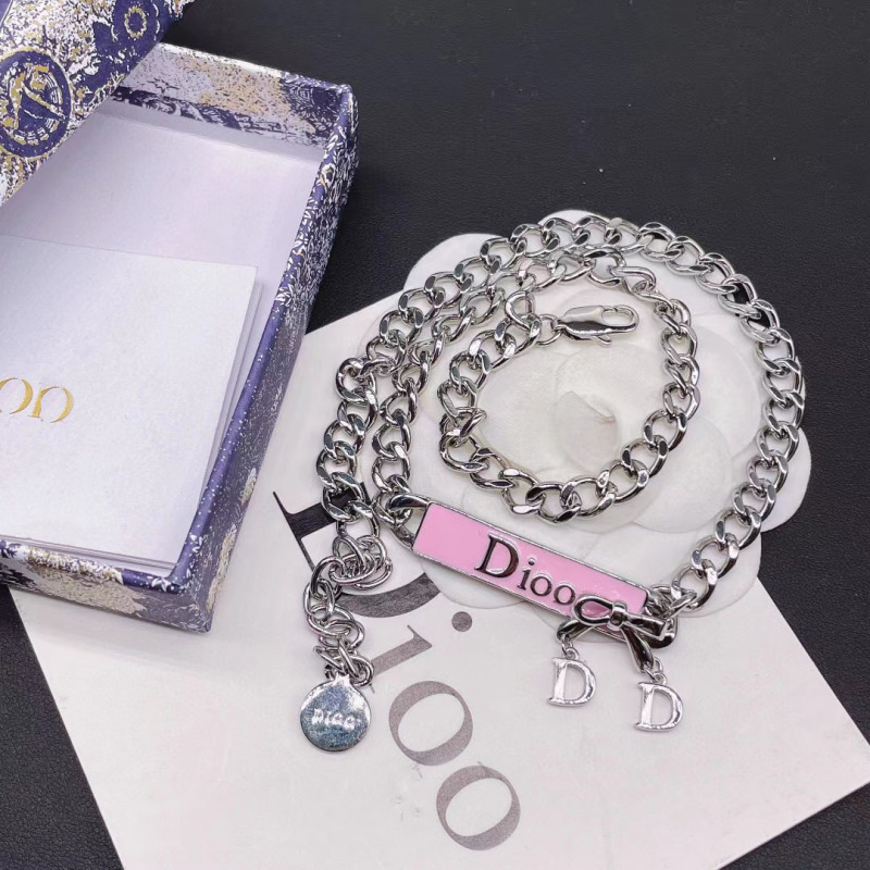 Replica Designer Dior Vintage Bow Star Necklace