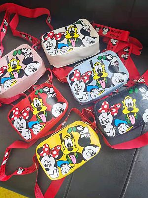 Replica Designer Disney Mickey Cartoon Pattern Kids Bag