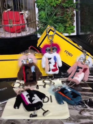 Replica Designer FENDI Small Robot Pendant Key Chain