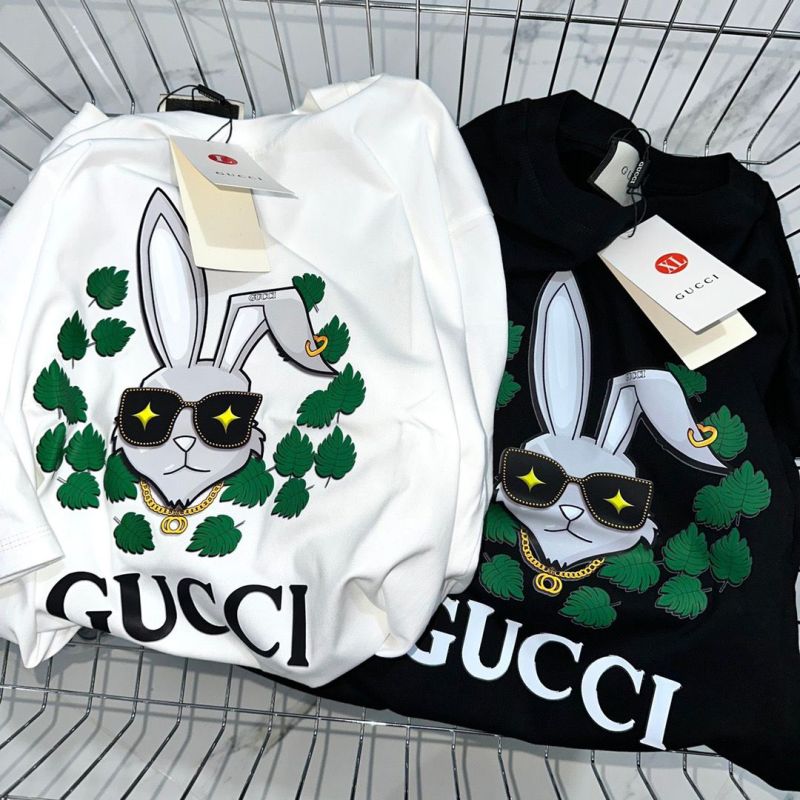 Replica Designer Gucci Casual Cartoon Print Short-Sleeved T-Shirt For Men And Women