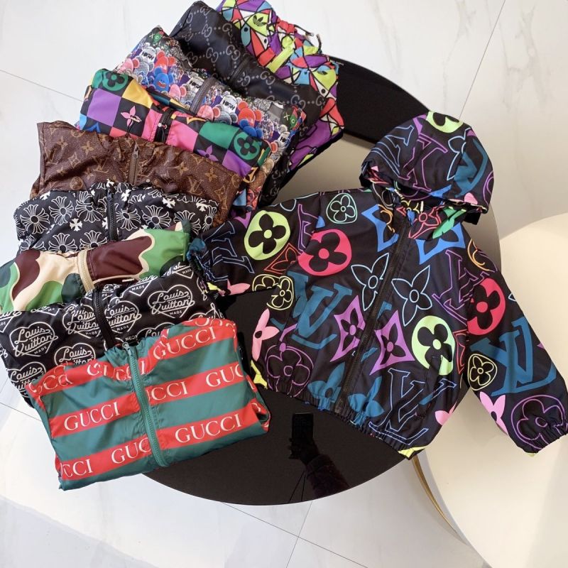 Replica Designer Gucci Children Kid Letter Hooded Jacket