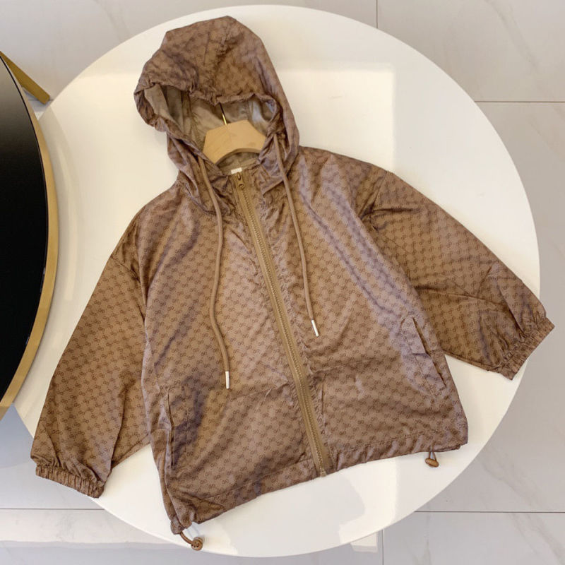Replica Designer Gucci Children Kid Letter Hooded Zipper Jacket