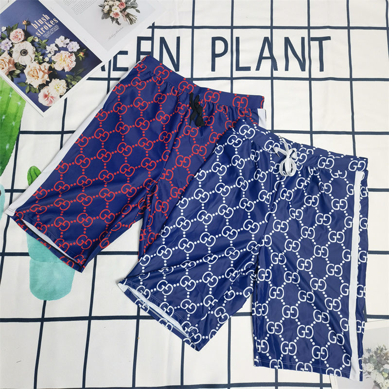 Replica Designer Gucci Gg Stitching Men Beach Shorts