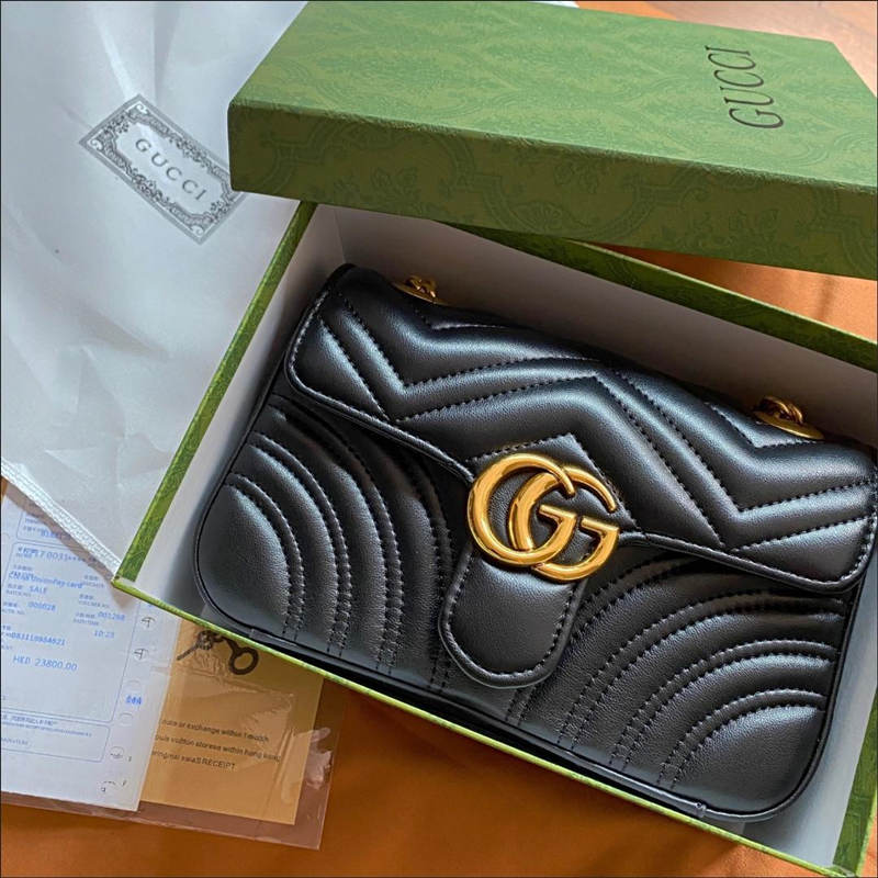 Replica Designer Gucci Marmont Leather Super Mini Bag