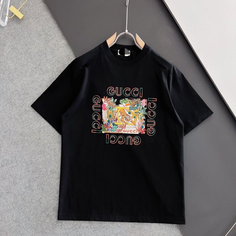 Replica Designer Gucci Men And Women Casual Loose Short-Sleeved T-Shirt