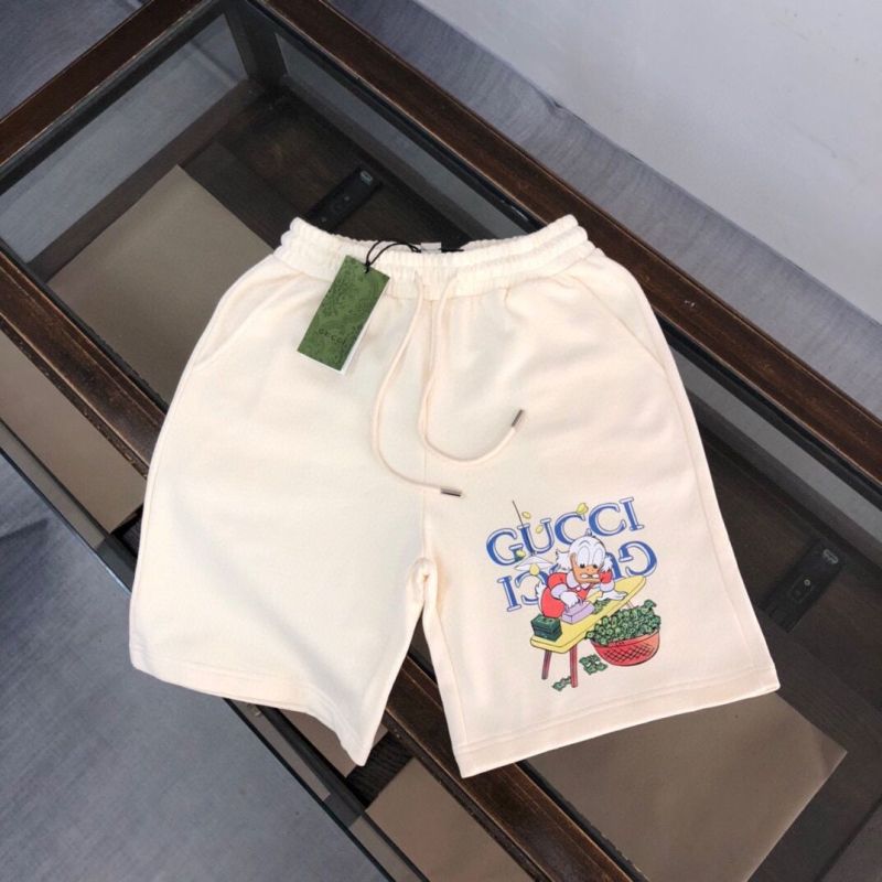 Replica Designer Gucci Men Casual Cartoon Letter Print Drawstring Shorts