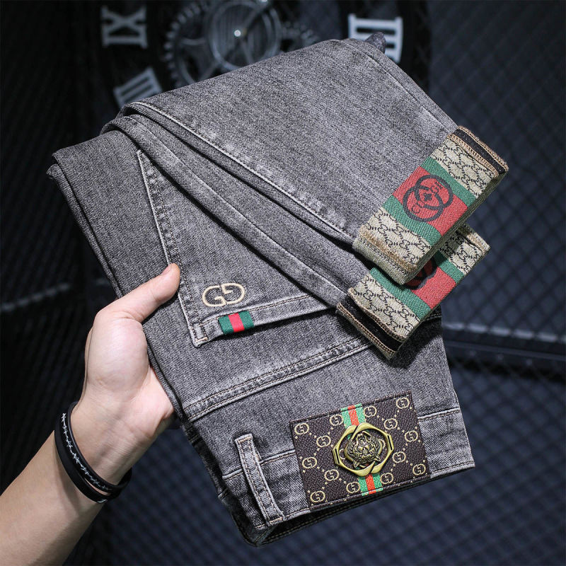 Replica Designer Gucci Men Casual Denim Pants