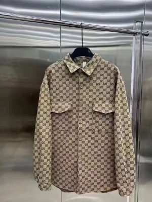 Replica Designer Gucci Men'S Casual Denim Lapel Jacket