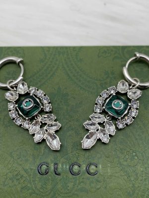 Replica Designer Gucci Retro Diamond Square Earrings