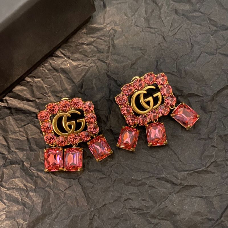 Replica Designer Gucci Retro Diamond Stud Earrings