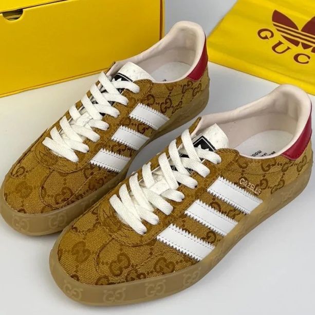 Replica Designer Gucci Training Leather Couple Casual Sports Sneakers