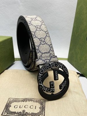 Replica Designer Gucci Vintage Letter Print Belt