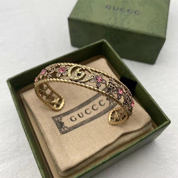 Replica Designer Gucci Vintage Rhinestone Bracelet