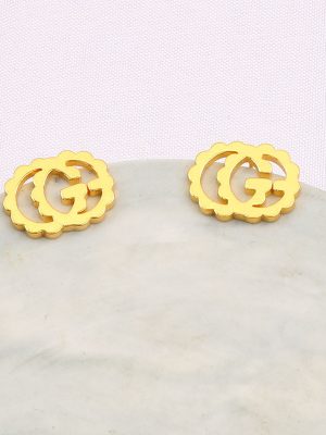 Replica Designer Gucci Women Double G Letter Earrings