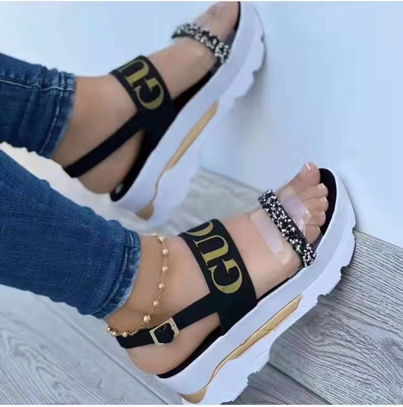 Replica Designer Gucci Women Flip Flops Platform Sandals