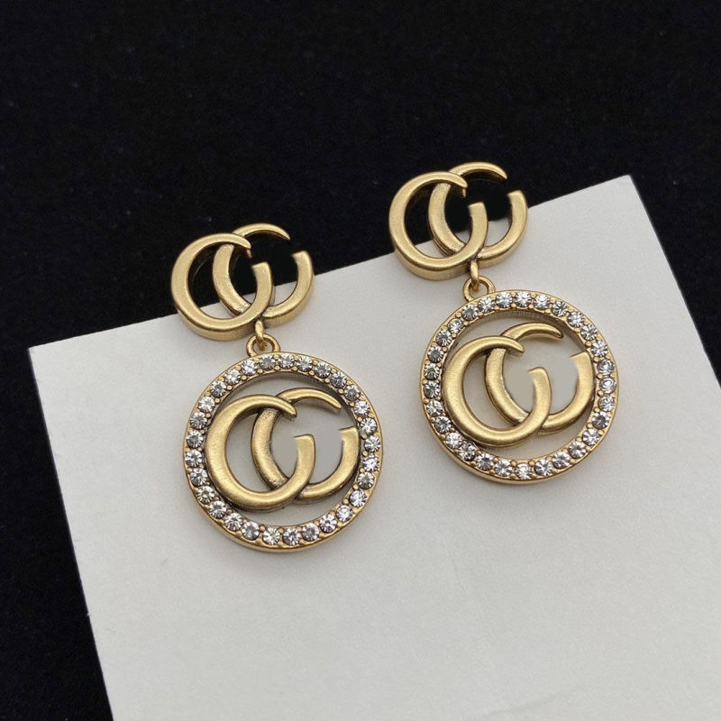 Replica Designer Gucci Women Retro Letter Earrings