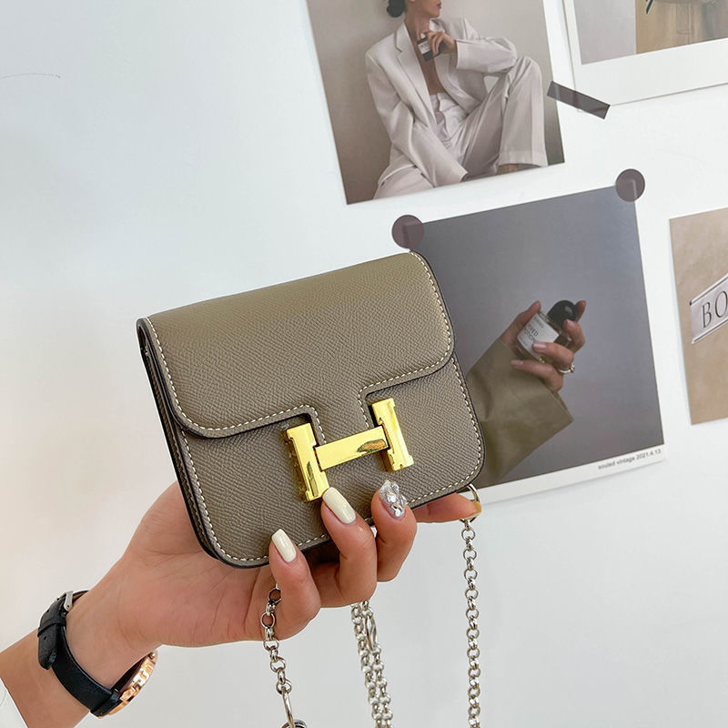 Replica Designer Hermes Women Fashion H Letters Mini Shoulder Chain Bag